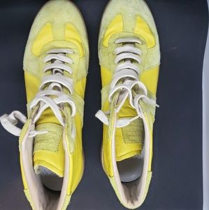 Yellow maison margiela sneakers